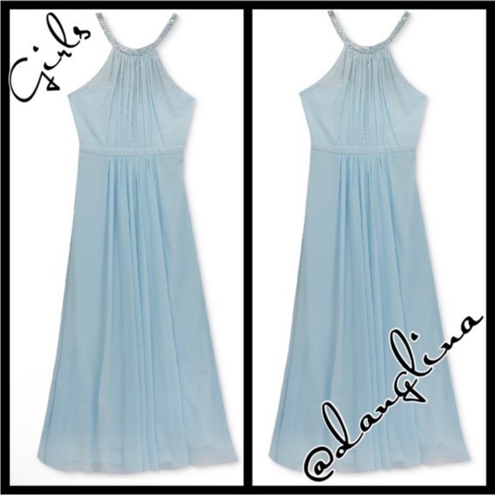 Elegant Blue Kids Formal Dress